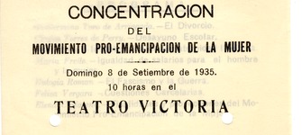 Volante de 1935. Fondo Elena Caffarena, caja 5.