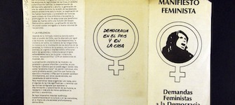 Manifiesto Feminista, 1983. Fondo La Morada. Archivo Mujeres y Géneros