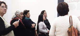 Cristina Muñoz, Cecilia Rodríguez, Marcela Carinao, Verónica González, Maritza Backland y Mirta Catalán.